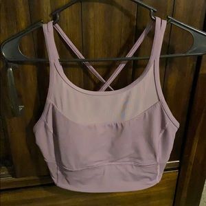 Lululemon mesh top high neck bra